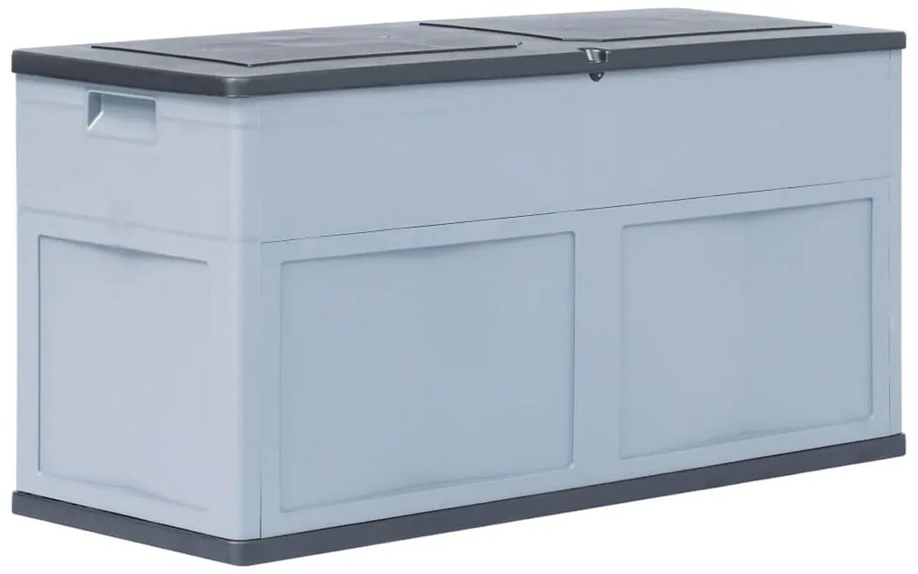 Szaro-czarna skrzynia ogrodowa 320L R4-E73