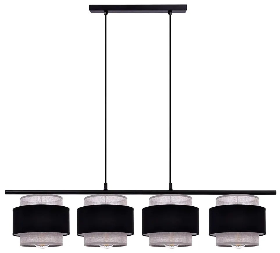Lampa wisząca na listwie nad stół z 4 abażurami - 6X A533 H9-E45