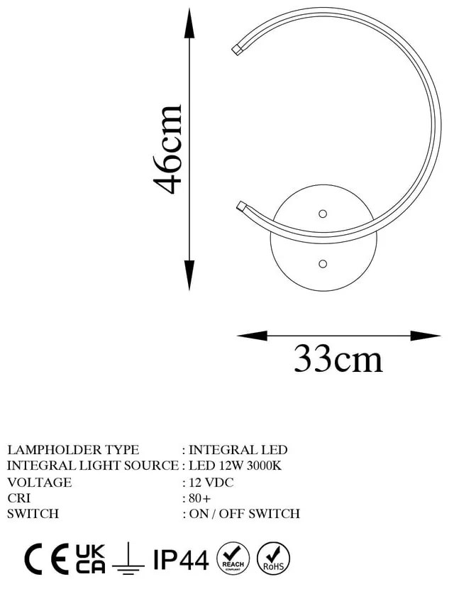 Kinkiet LED w kolorze złota ø 10 cm Moon – Opviq lights
