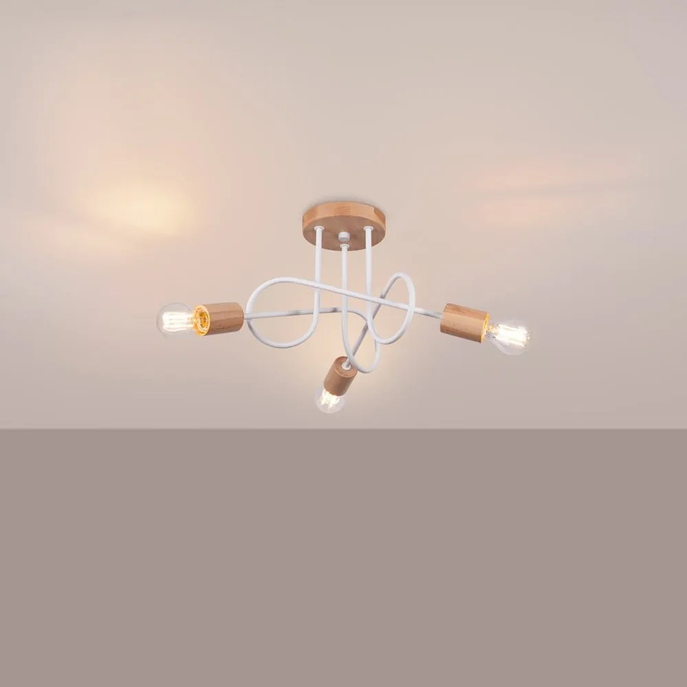 Lampa sufitowa w naturalnym kolorze 14x56 cm Tumber – Nice Lamps