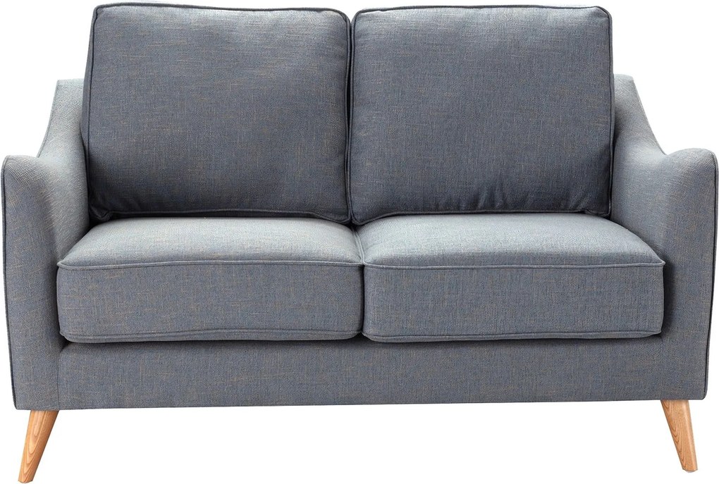 Sofa Venuste denim blue/brown 2-os.