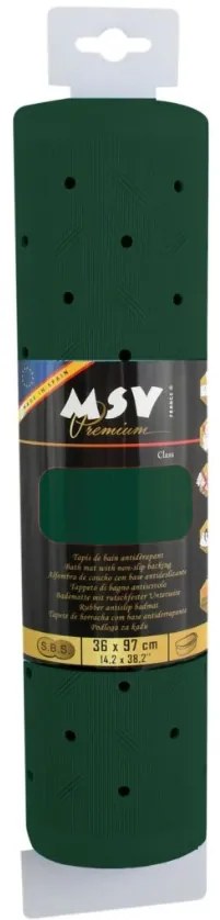 Spirella Antypoślizgowa mata do wanny CLASS Premium, ciemnozielona, 36 x 97 cm