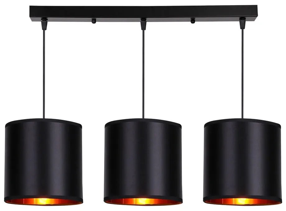Czarna lampa wisząca 20x72 cm Candida – Candellux Lighting