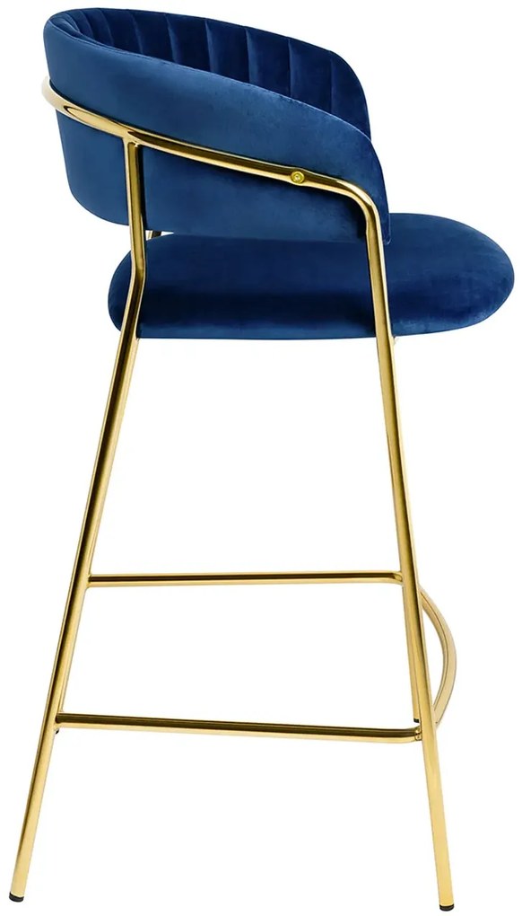 Granatowy hoker welurowy w stylu glamour R0-D35