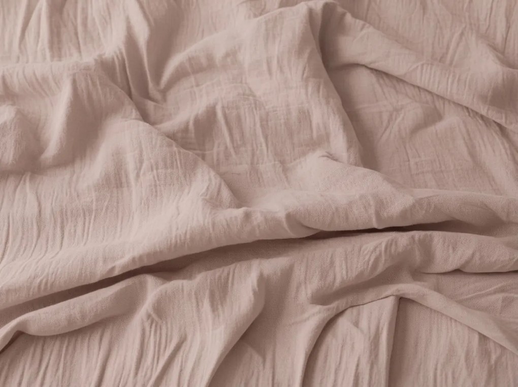 PrzytulneMieszkanie.pl PrzytulneMieszkanie.pl Muślinowe pościel MOELLIN stary róż Rozmiar pościeli: 70 x 90 cm | 140 x 200 cm