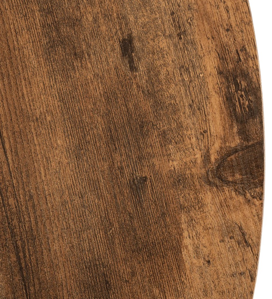 Stolik Kawowy LINCOLN 80 cm Dąb Rustykalny/Czarny Loft
