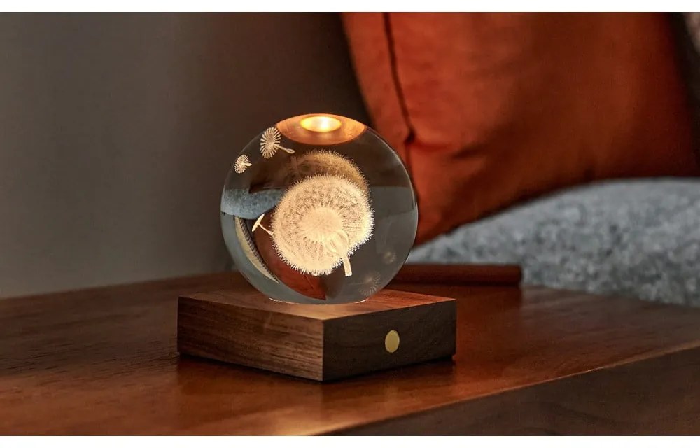 Ciemnobrązowa dekoracja świetlna na USB Amber – Gingko