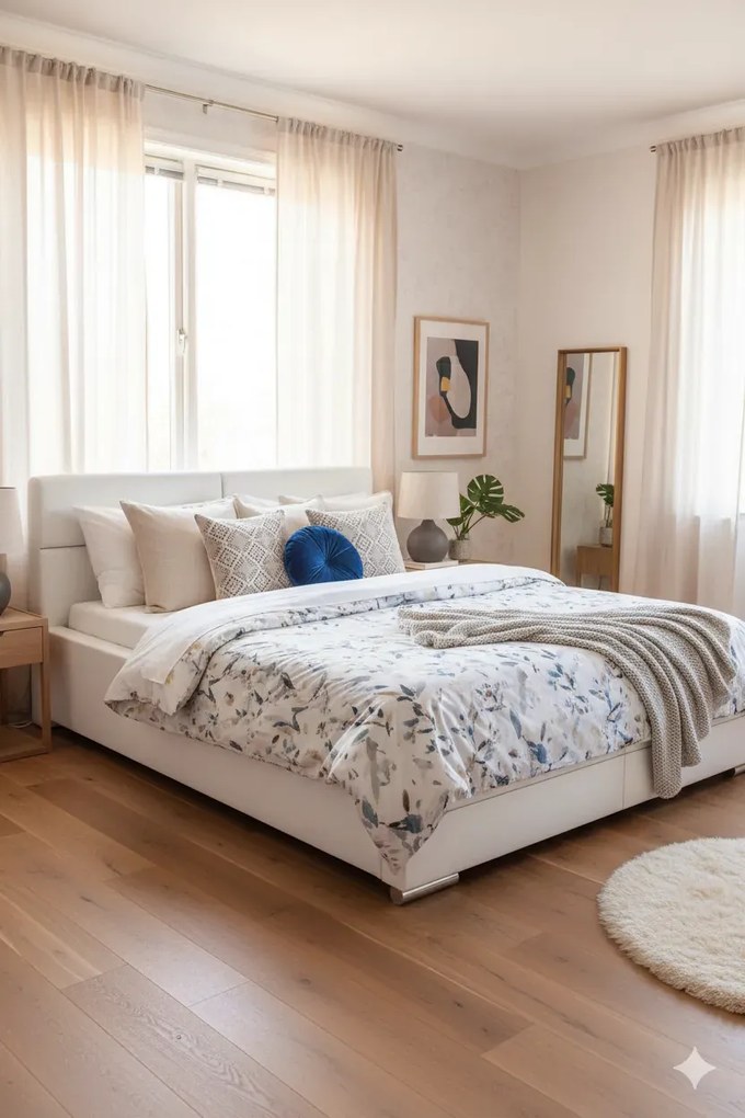 Dwuosobowe łóżko z pojemnikiem 180x200 F2-F42