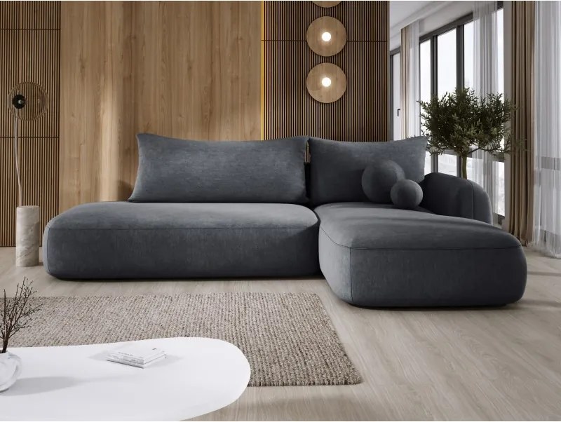 Narożnik wolnostojący BABU układ L Prawy Tkanina CLOUD 91