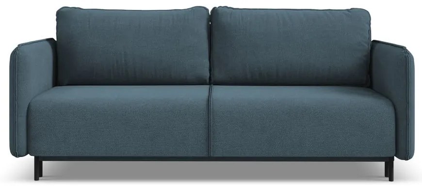 Niebieska rozkładana/ze schowkiem sofa 226 cm Luana – Makamii