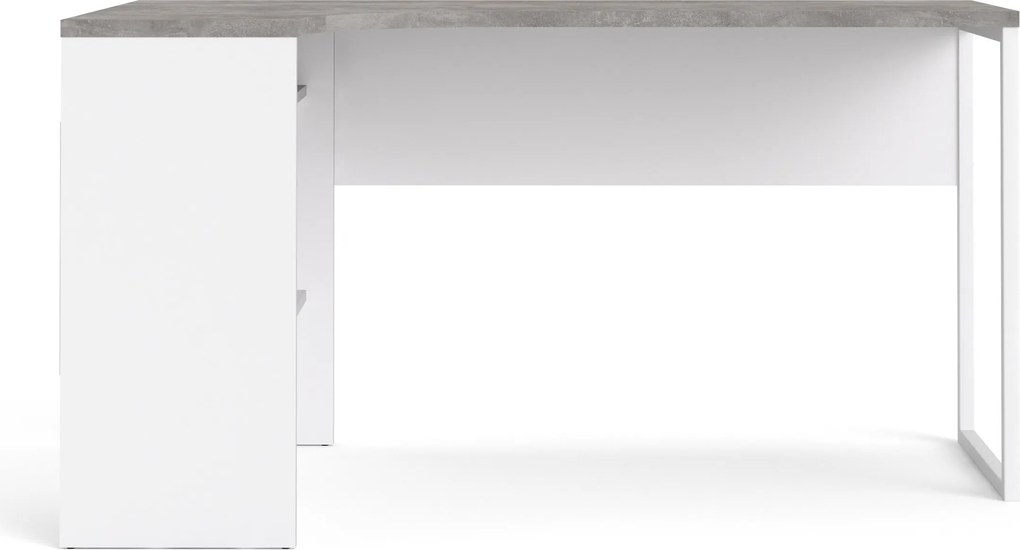 Biurko narożne Function 118 biały/beton
