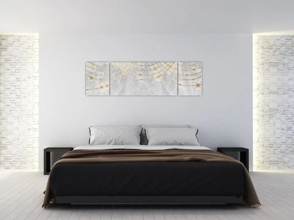 Obraz - Beton ze wzorem (170x50 cm)