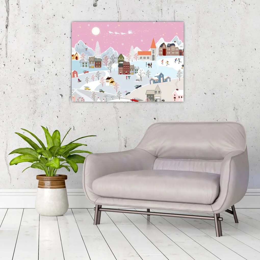 Obraz - Magiczna zima (70x50 cm)