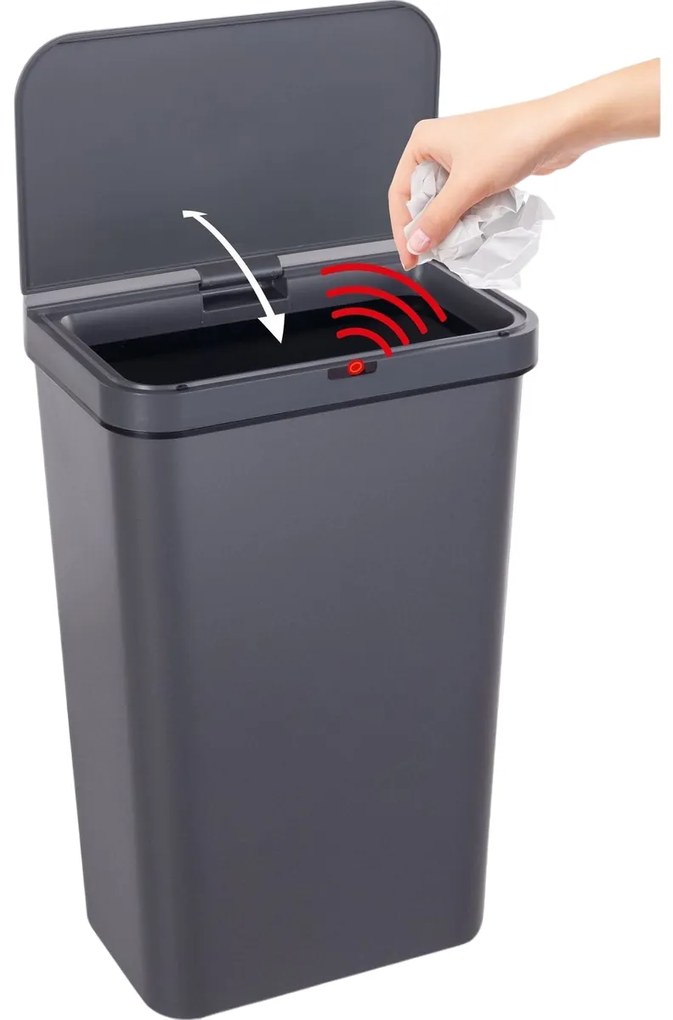 Lamart LT8108 Kosz bezdotykowy Sensor 50 l, szary