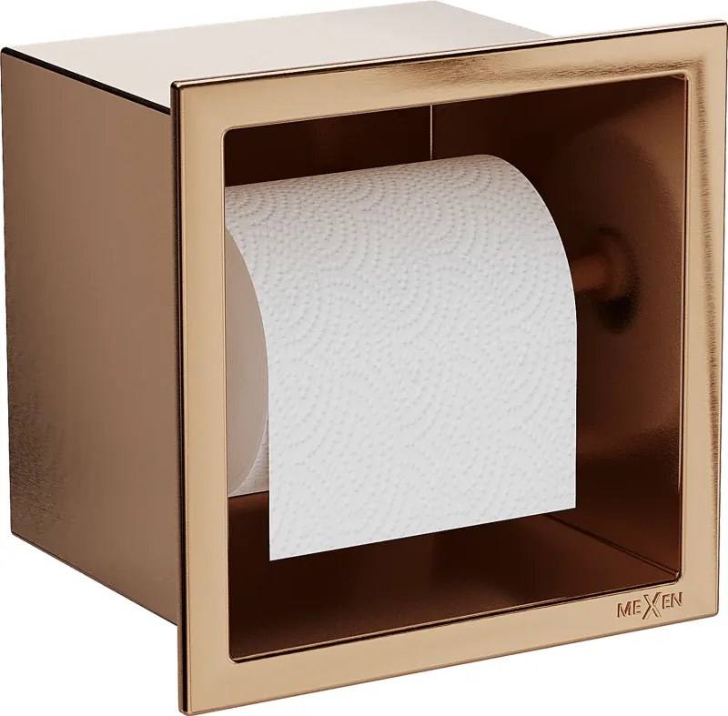 Mexen X-Wall-P uchwyt na papier toaletowy, miedź szczotkowana - 19C3