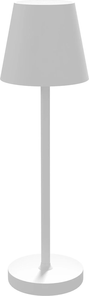 HOMCOM Lampa stołowa, regulowana, 1000 LM, Średnica 11,2x36,5 cm, Biała