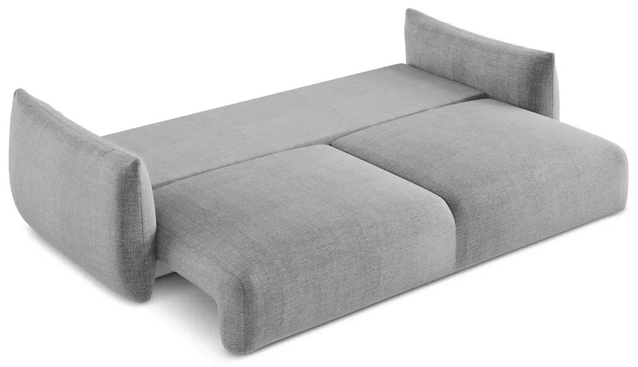 Jasnoszara rozkładana sofa 230 cm Leila – Makamii