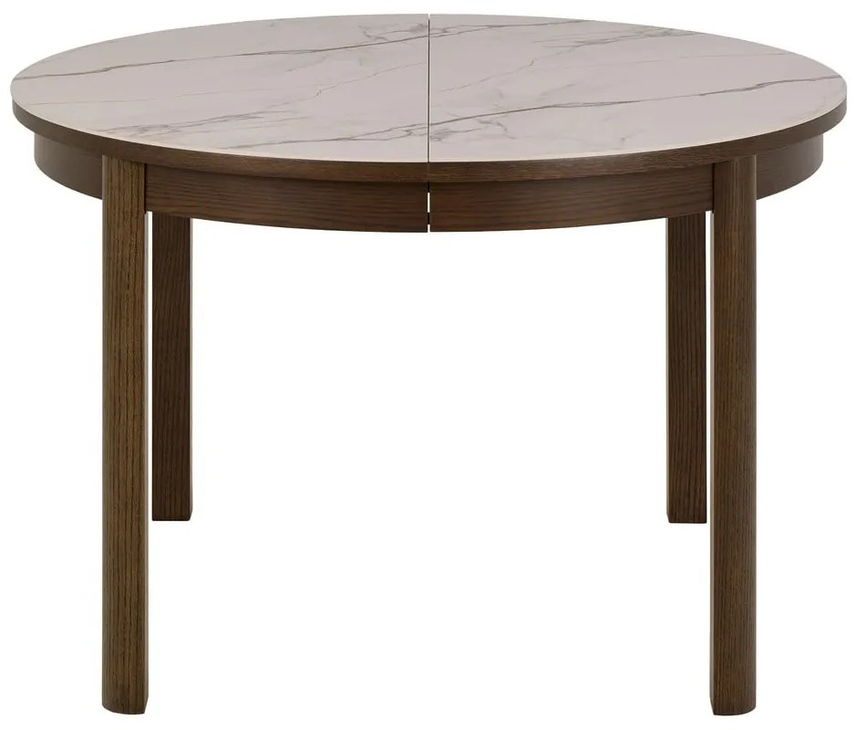 Okrągły rozkładany stół z ceramicznym blatem ø 120 cm Southampton – Actona
