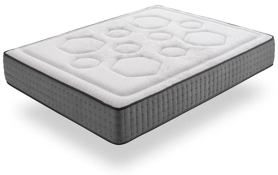 Twardy/średnio twardy sprężynowy materac dwustronny 80x200 cm Hexacare Bagged Springs – Moonia