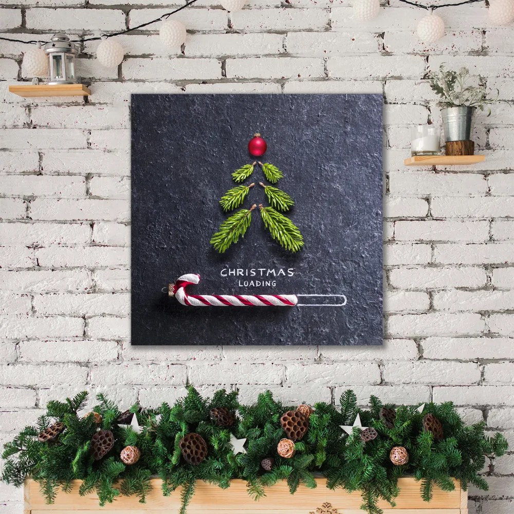 Obraz na Płótnie Abstrakcja Choinka Święta Zima