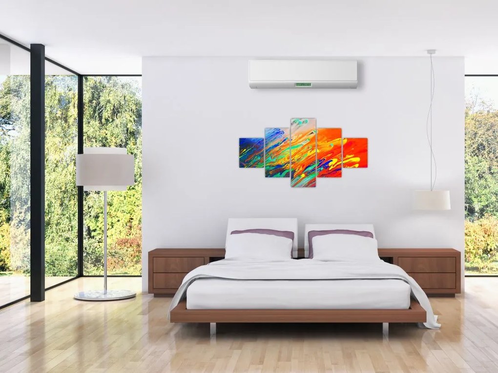 Obraz - Kolorowa abstrakcja (125x70 cm)