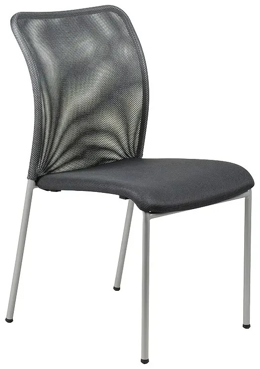 Krzesło biurowe HN-7502 grafitowe/aluminium STEMA
