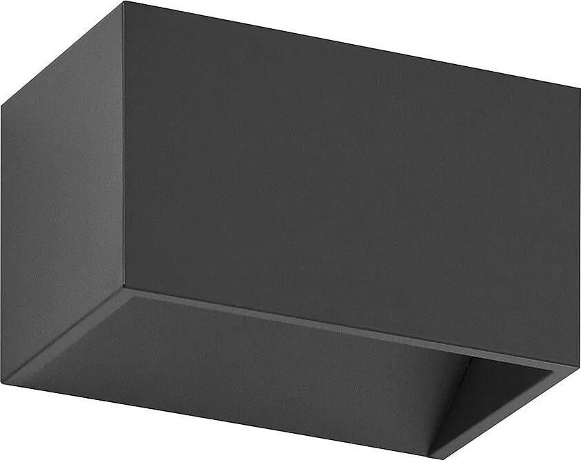 Nowoczesny kinkiet RETT - D?ugo?? 12 cm - 5W LED SMD - 450lm -3K - góra i dó? - aluminium - czarny - IP20