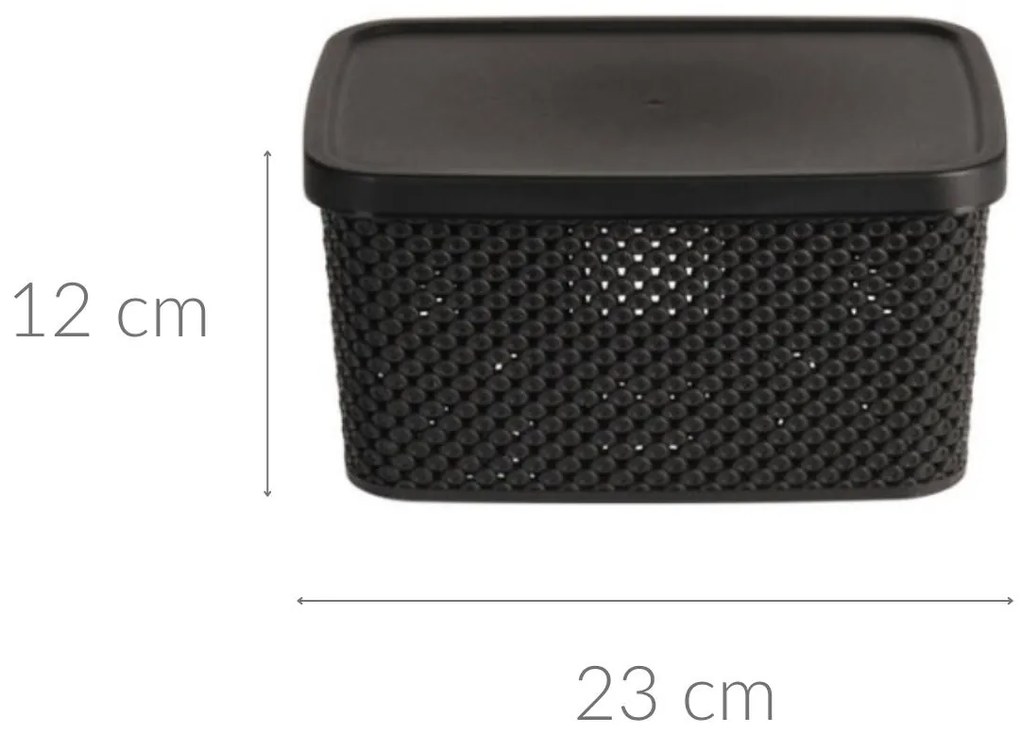 Pojemnik plastikowy z pokrywą zamykany, 3500 ml