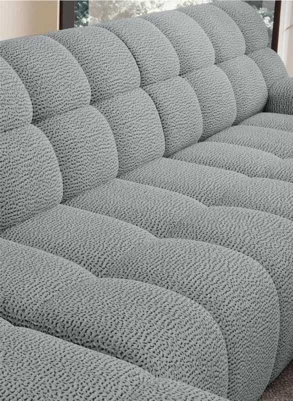 Narożnik COCOON XL w układzie U z elektryczną regulacją siedziska Lewostronny w tkaninie JAGUAR 19