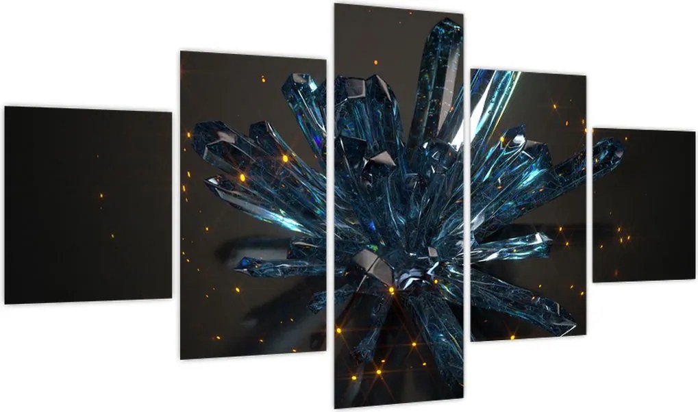 Obraz kryształu (125x70 cm)