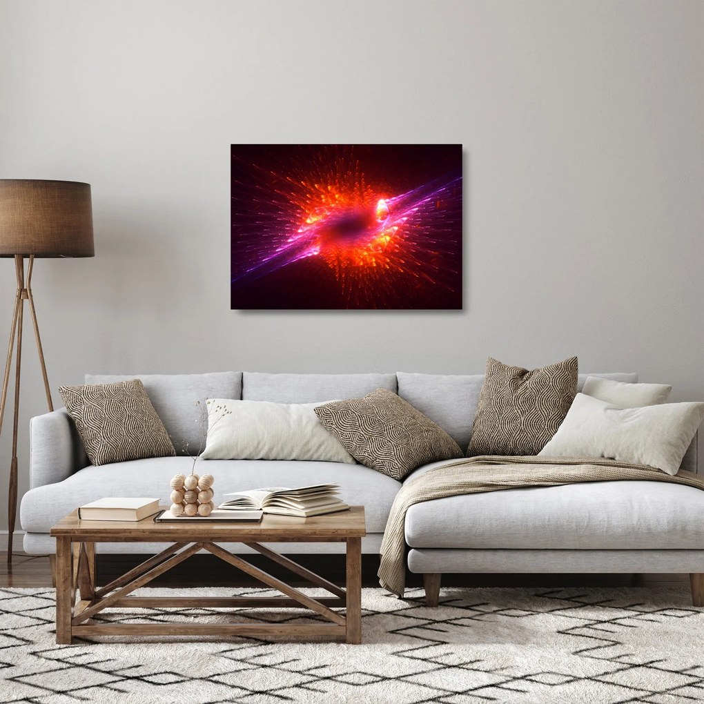 Obraz na szkle - współczesna ciernista abstrakcja (70x50 cm)