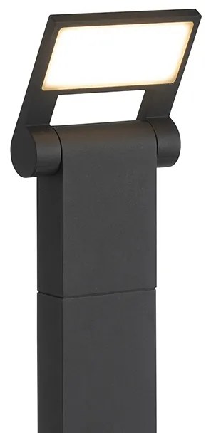 Zewnetrzna Nowoczesny słup ogrodowy antracytowy 60 cm z LED IP54 - Zane Nowoczesny Oswietlenie zewnetrzne