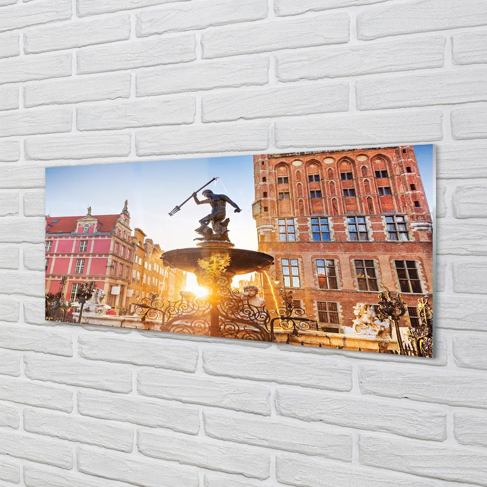 Panel szklany do Kuchni Fontanna Neptuna w Gdańsku