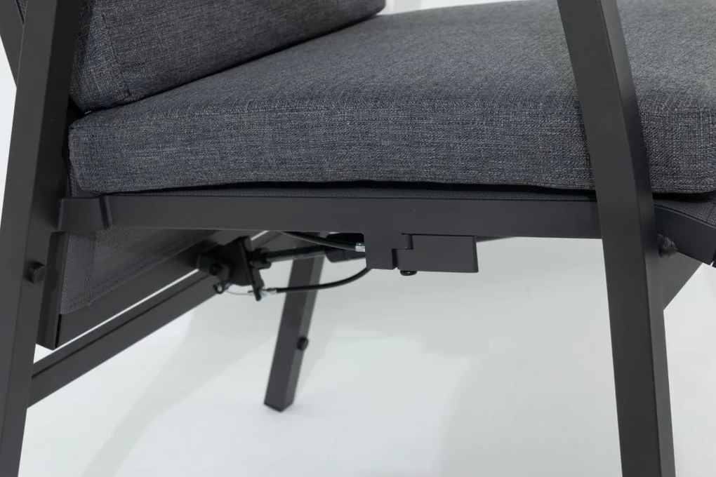 Doppler NOVA ARCTIC, fotele regulowane ogrodowy zestaw wypoczynkowy 6+1