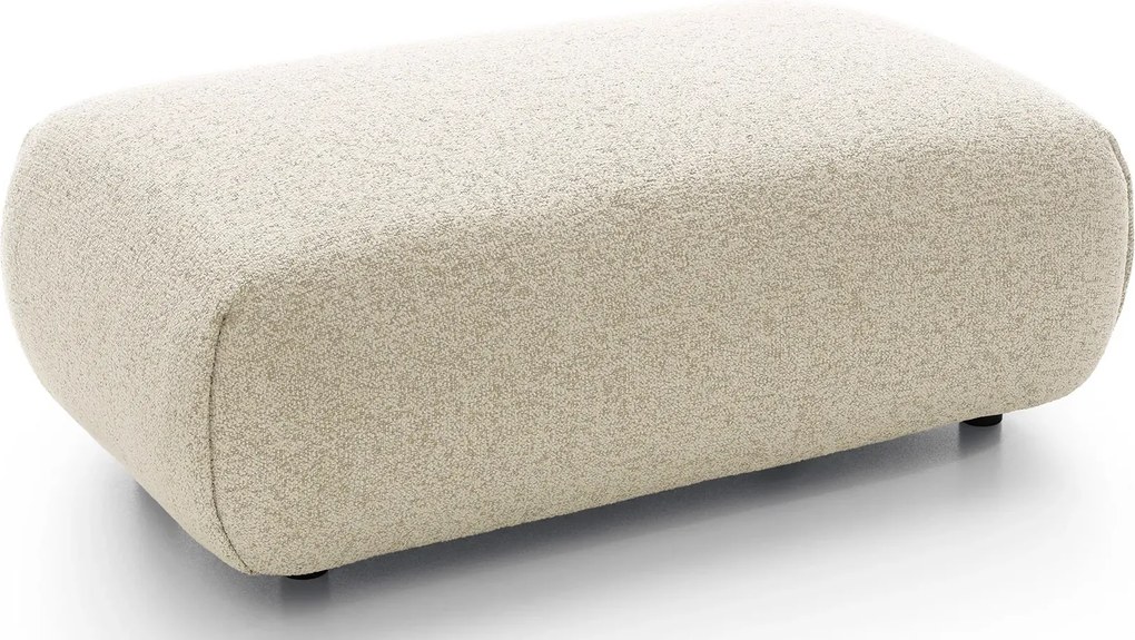 Nowoczesny puf do salonu ecru W4-K25