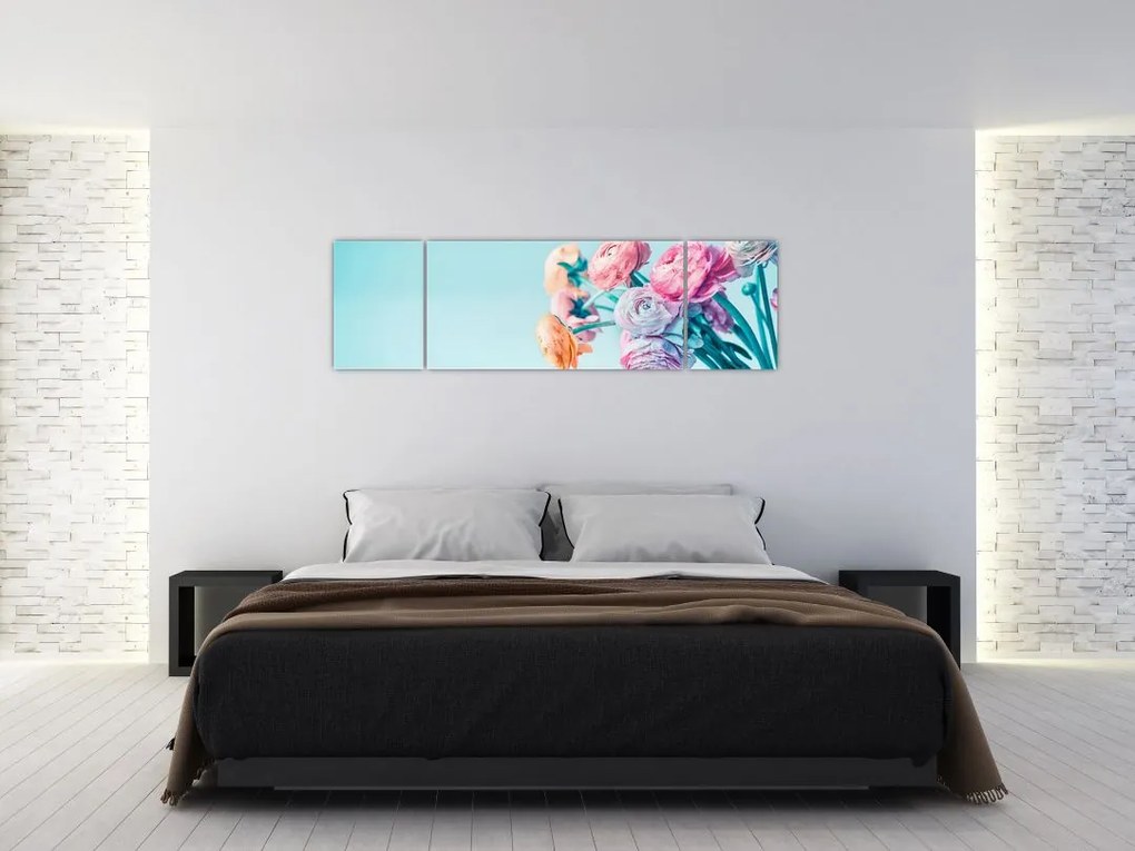 Obraz - Kwiaty w wazonie (170x50 cm)