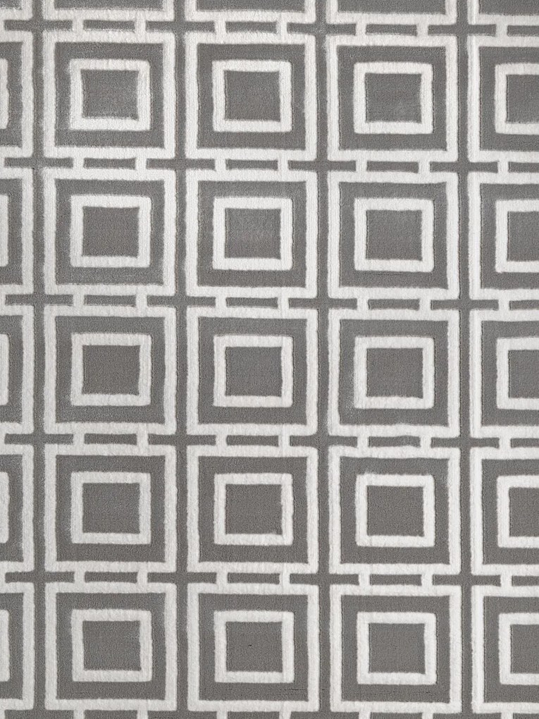 Dywan nowoczesny Perles romby szaro-kremowe 200 cm x 280 cm