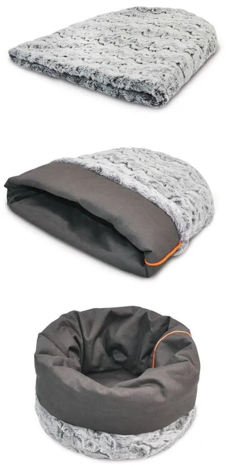 Szare legowisko dla czworonoga ø 45 cm Snuggle Bed 3in1 Husky Grey L – P.L.A.Y.