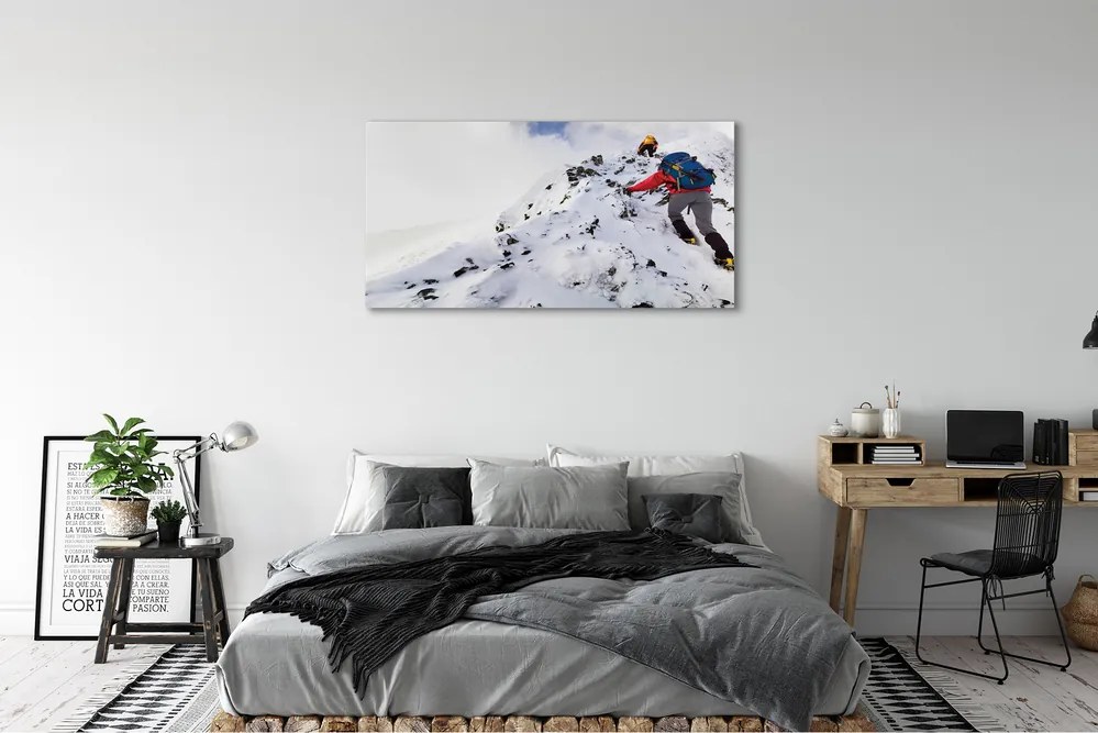 Obraz na płótnie Pasja Górskiej Wspinaczki