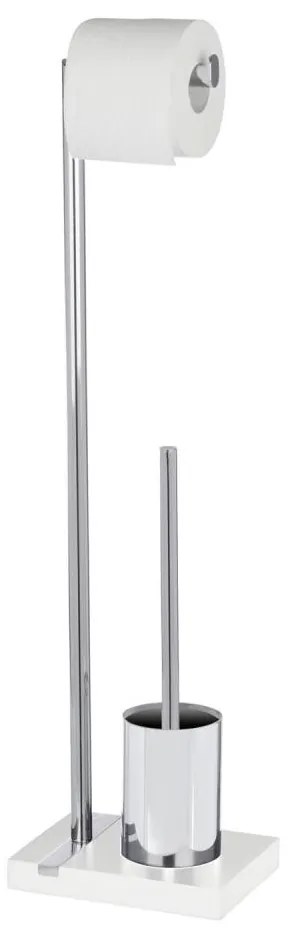 WENKO 20486100 - Szczotka WC NOBLE 20x74 cm chrom/biały