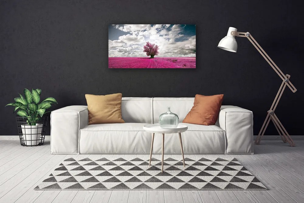 Obraz na płótnie Samotne Drzewo w Polu