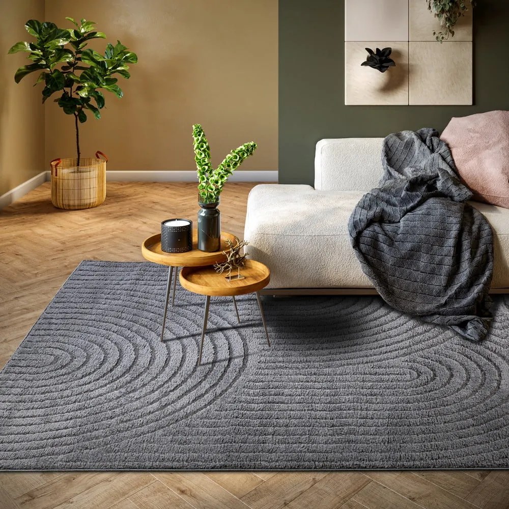 Antracytowy dywan 160x235 cm Panglao New York Anthracite – Elle Decoration