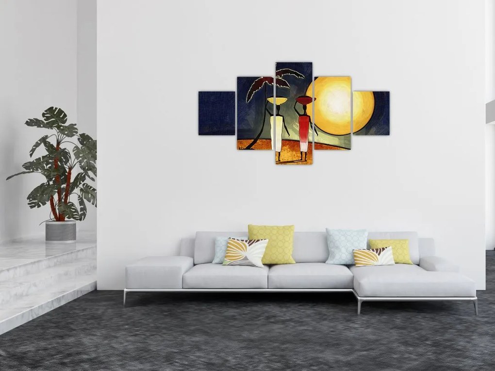 Obraz starożytnego obrazu (125x70 cm)