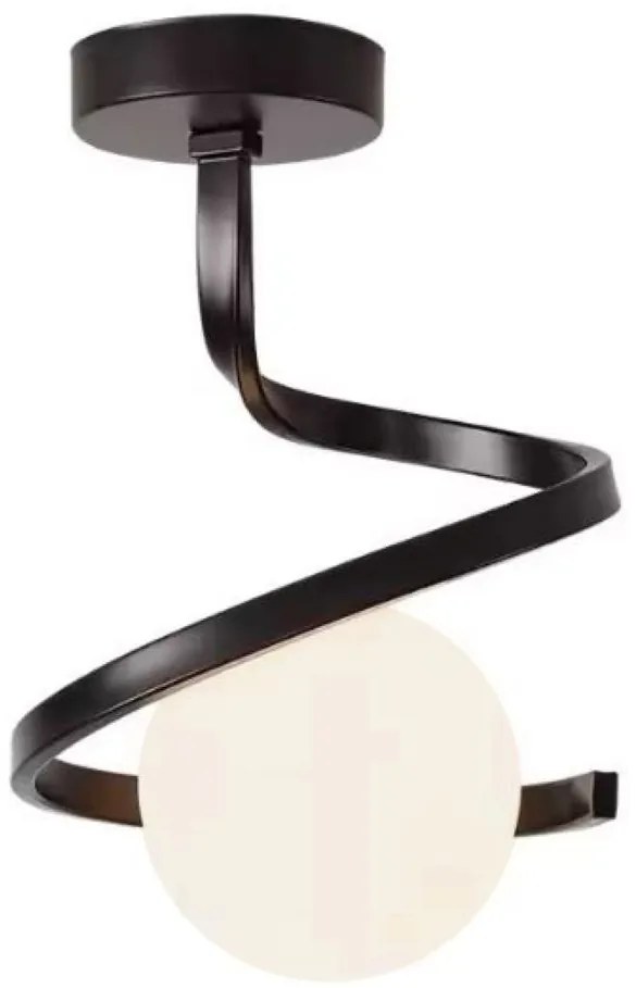 Plafon lampa sufitowa szklana metalowa AT62-1SZ-Czarny