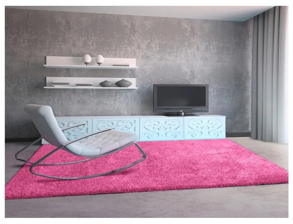 Różowy dywan Universal Aqua, 125x67 cm
