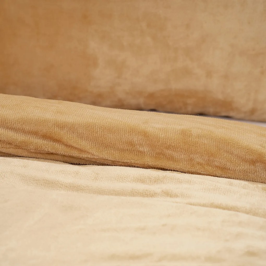 4Home pościel mikroflanela beżowy, 140 x 220 cm, 70 x 90 cm