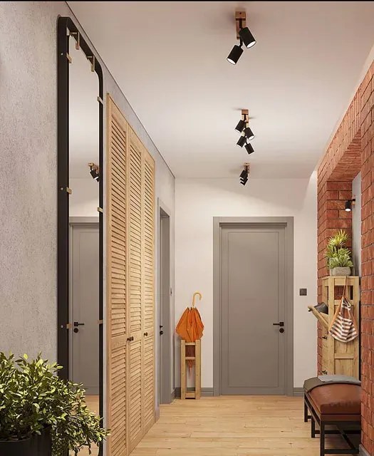 Industrialna dwupunktowa lampa sufitowa - 3X A578 H5-B18