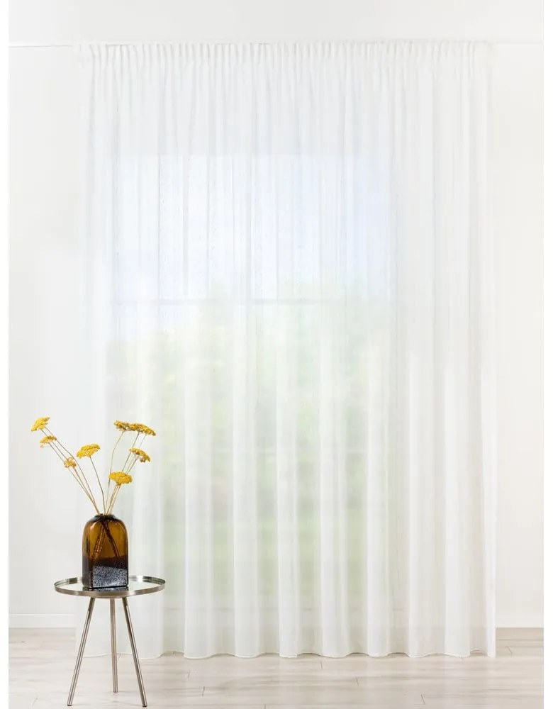 Beżowa firanka 400x260 cm Leah – Mendola Fabrics