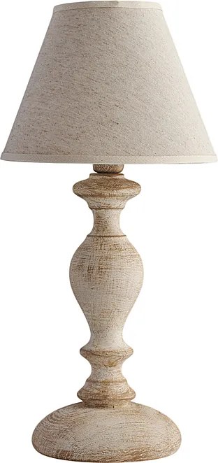 Lampa stołowa Cascina w kolorze białym i gołębiej szarości, 1 lampa, abażur dm.20 H.39 Ø20 BL265-LT-BT