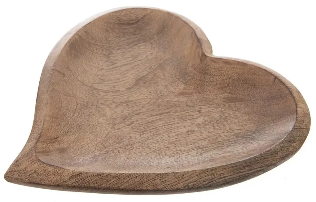 Orion Drewniana taca Mango Serce 25 x 25 cm, L